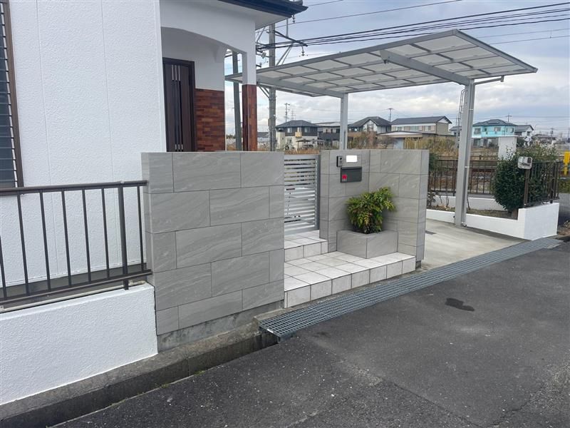 門まわりタイル